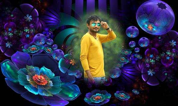 Neon Flower Photo Frame screenshot 1