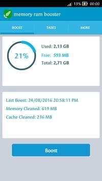 Memory Ram Booster screenshot 1