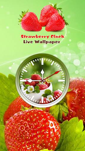 Strawberry Clock Live Wallpaper screenshot 5