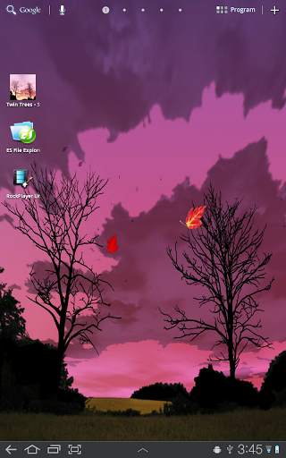 Twin Trees - Live Wallpaper स्क्रीनशॉट 1
