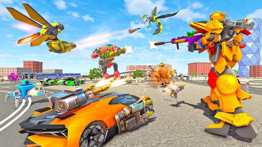 Bee Robot Car Game - Robot Transforming Games screenshot 1