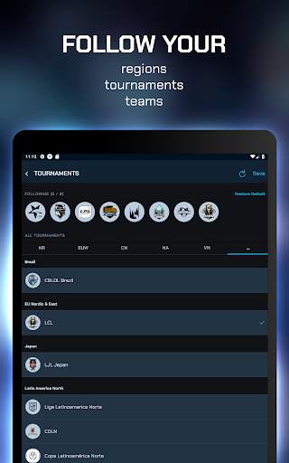 ParaScore - LoL Schedule, Scores, Standings, Stats 7 تصوير الشاشة