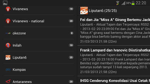 Berita Indonesia - RSS Reader screenshot 4