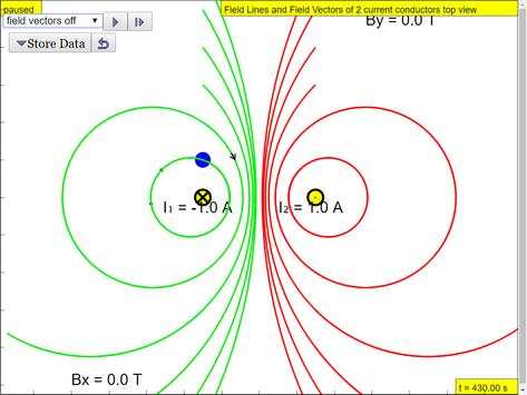 Magnetic Field of Wire(s) Sims screenshot 3