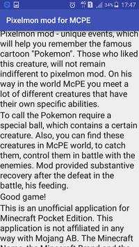 Pixelmon mod for MCPE screenshot 1