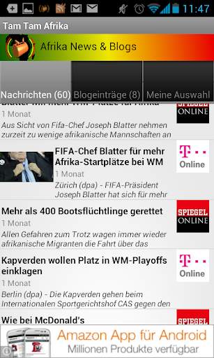 Afrika Nachrichten screenshot 2