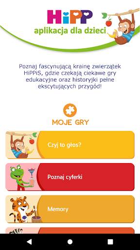 Aplikacja HiPP dla dzieci screenshot 1