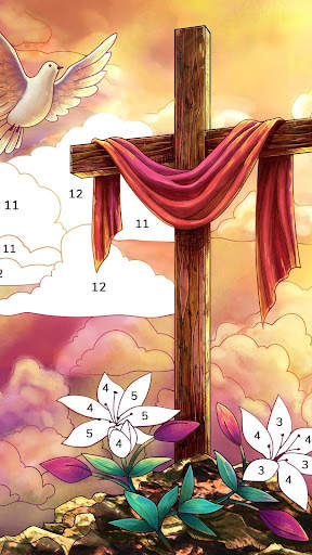 Bible Coloring Paint By Number screenshot 2