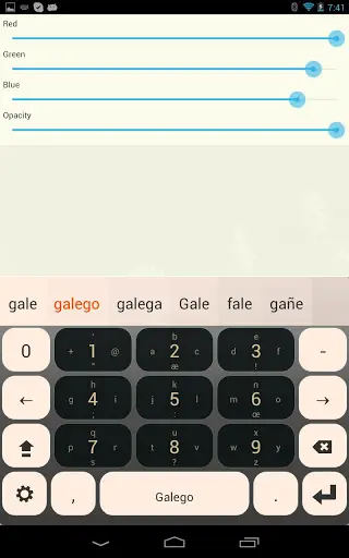 Galego Keyboard Plugin screenshot 3