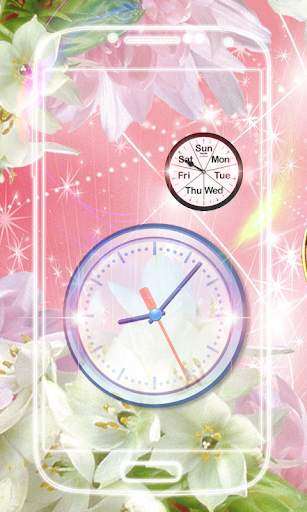 Rose Clock Live Wallpaper screenshot 2