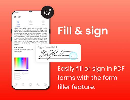 Easy PDF Reader - Edit PDF screenshot 2