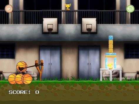 Angry Basketball Catapult स्क्रीनशॉट 3