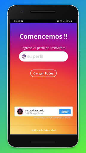 Sorteadores.Online, sorteos para instagram screenshot 1