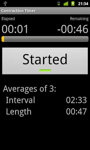 Contraction Timer screenshot 2