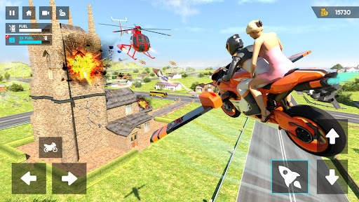 Flying bike Driving Simulator screenshot 4