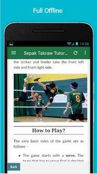 Learn Sepak Takraw Offline screenshot 5