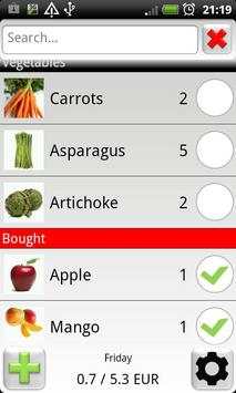 Chrome Shopping List screenshot 1