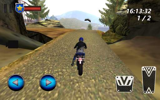 Police Moto Racing: Up Hill 3D screenshot 2