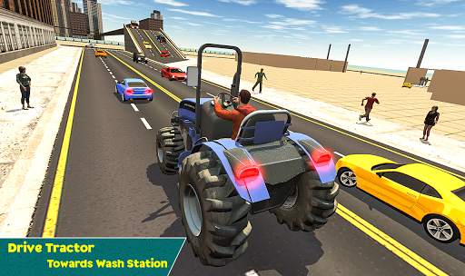 Tractor Wash Service -Tractor Parking Simulator 19 screenshot 11