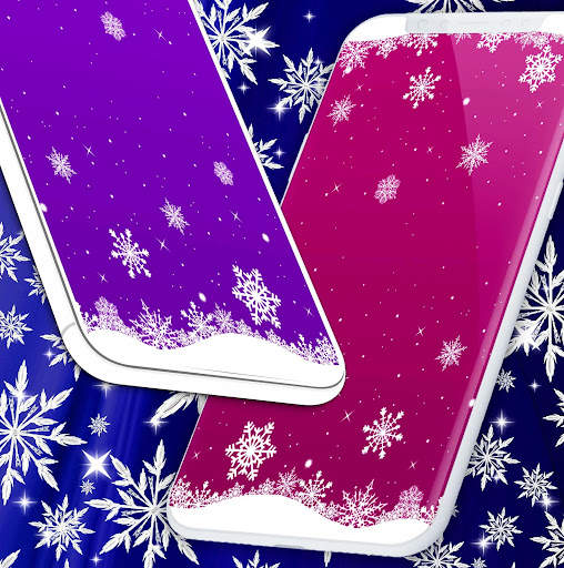 Ice Snowflakes Wallpapers ❄️Snow Live Wallpaper screenshot 1