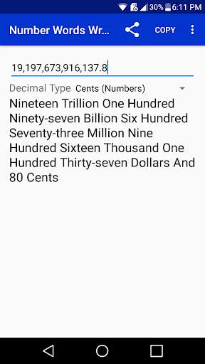 Number Words Writer Lite screenshot 1