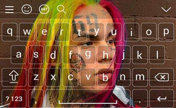 6IX9INE Keyboard Theme 7 تصوير الشاشة