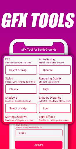 GFX TOOL FOR FREE FIRE скриншот 1