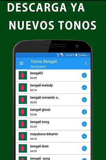 Tonos de llamada Bengali screenshot 1