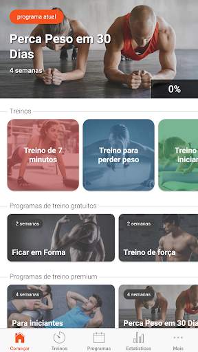 Treino de corpo inteiro (full body workout) screenshot 1