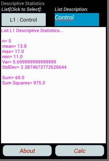 Statistical Tables Plus 5.5 screenshot 6