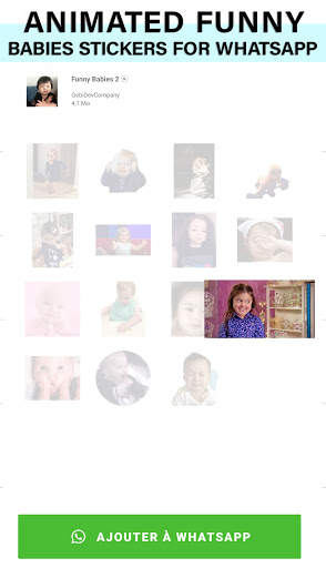 Animated funny babies Stickers for WhatsApp screenshot 4