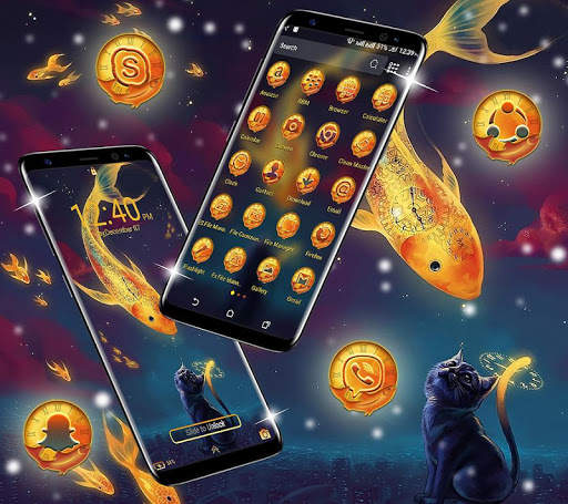 Gold Fish Launcher Theme screenshot 4