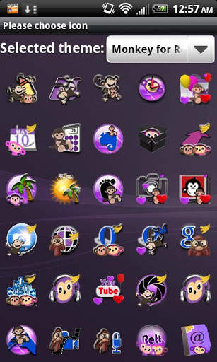 Monkey Theme for GO Launcher screenshot 3