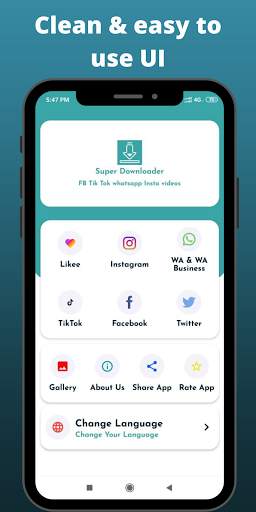 Super Downloader - Instagram Facebook videos saver screenshot 1