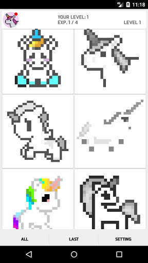Coloring by numbers unicorns pixel screenshot 8