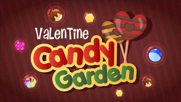 Valentine Candy Garden Match 3 screenshot 1