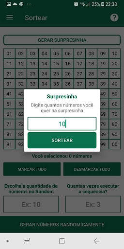 Loterias Random Sorte Lite screenshot 3