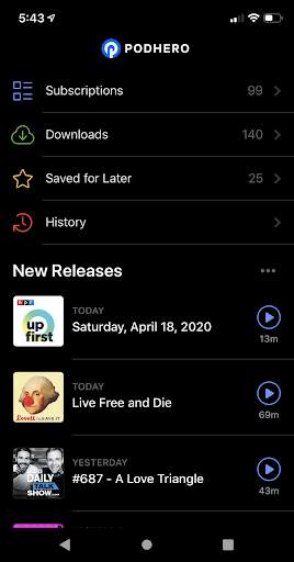 Podhero Podcast Player screenshot 5