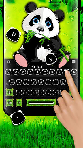 Cute Panda - Keyboard Theme स्क्रीनशॉट 1