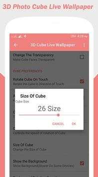 My Pic 3D Cube Live Wallpaper 3 تصوير الشاشة