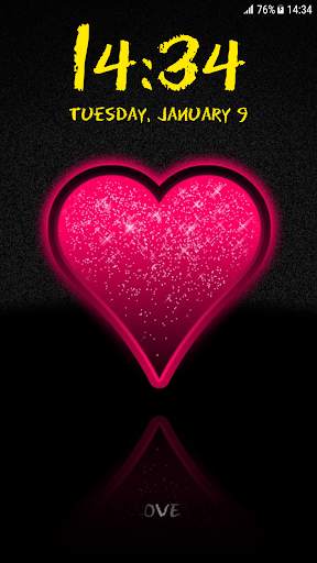 Heart Pattern Lock Screen 4 تصوير الشاشة