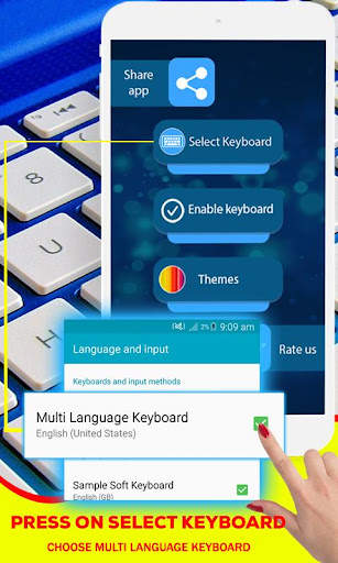 Multi language keyboard: Dual languages typing screenshot 1