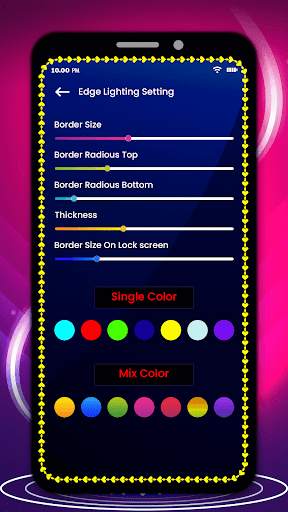 Edge Lighting Wallpaper-BorderLight live Wallpaper screenshot 5