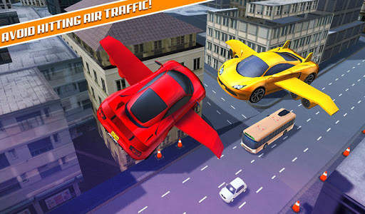 Flying Car 3D: Race Car Simulator 2017 screenshot 9
