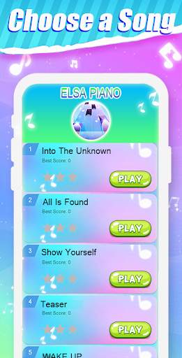 Piano Tiles Elsa Game - Let It screenshot 1