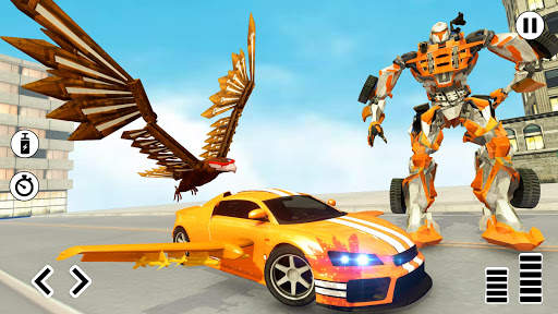 Flying Eagle Robot Car Multi Transforming Games 1 تصوير الشاشة
