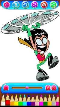 Teen Coloring Titans Go game screenshot 3