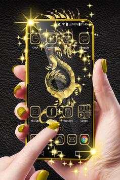 Gold Dragon Launcher Theme screenshot 1