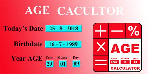 Age Calculator 2019 3 تصوير الشاشة