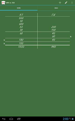 Bridge Score – rubber bridge screenshot 9